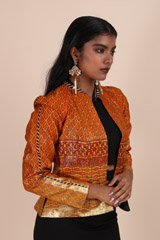 Orange Digital Print JacketIMG_6320 copy